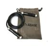 Abroz GLOSSY BLACK Jump Rope Heavy Bearing Aluminium Handle PVC Skipping Rope with Bag