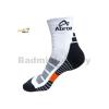 Abroz Badminton Sports Socks SC120 Dark Grey Orange (2 pairs)