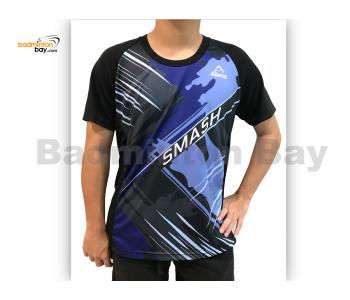 Abroz Round Neck A004 Camo Blue SMASH T-Shirt With Cool-Tech Dry Fast Sports Jersey