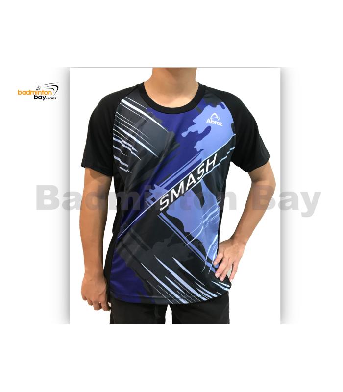 Abroz Round Neck A004 Camo Blue SMASH T-Shirt With Cool-Tech Dry Fast Sports Jersey