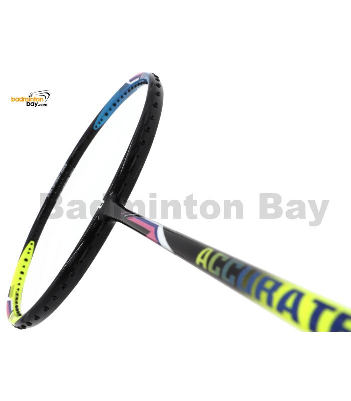 Apacs Accurate 77 Yellow Blue Glossy Badminton Racket (4U)