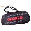 2 pieces Apacs 1-Compartment AP352 Trapezoid-Shaped Padded Single Badminton Racket Bag 