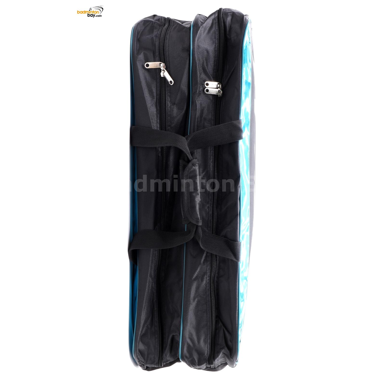 APACS Double Compartments Badminton Racket Bag AP356 Blue Black FREE Shipping 