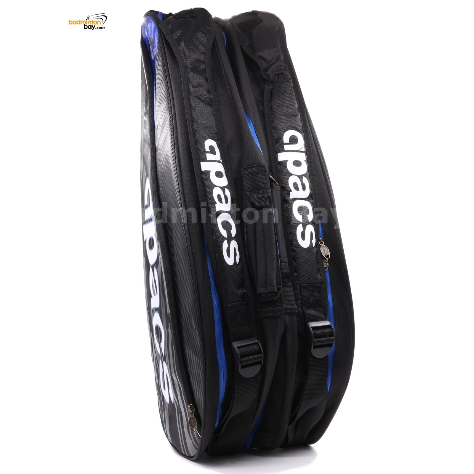 FREE Shipping APACS Double Compartments Badminton Racket Bag AP356 Blue Black 