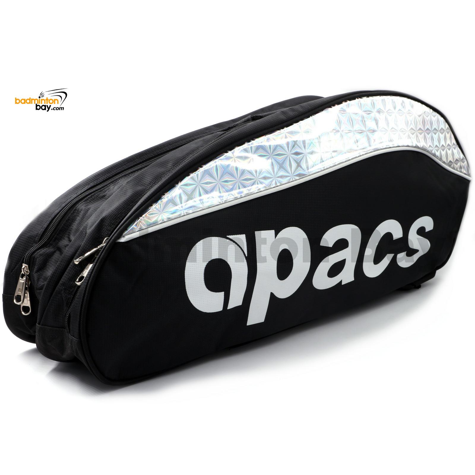 FREE Shipping APACS Double Compartments Badminton Racket Bag AP356 Blue Black 