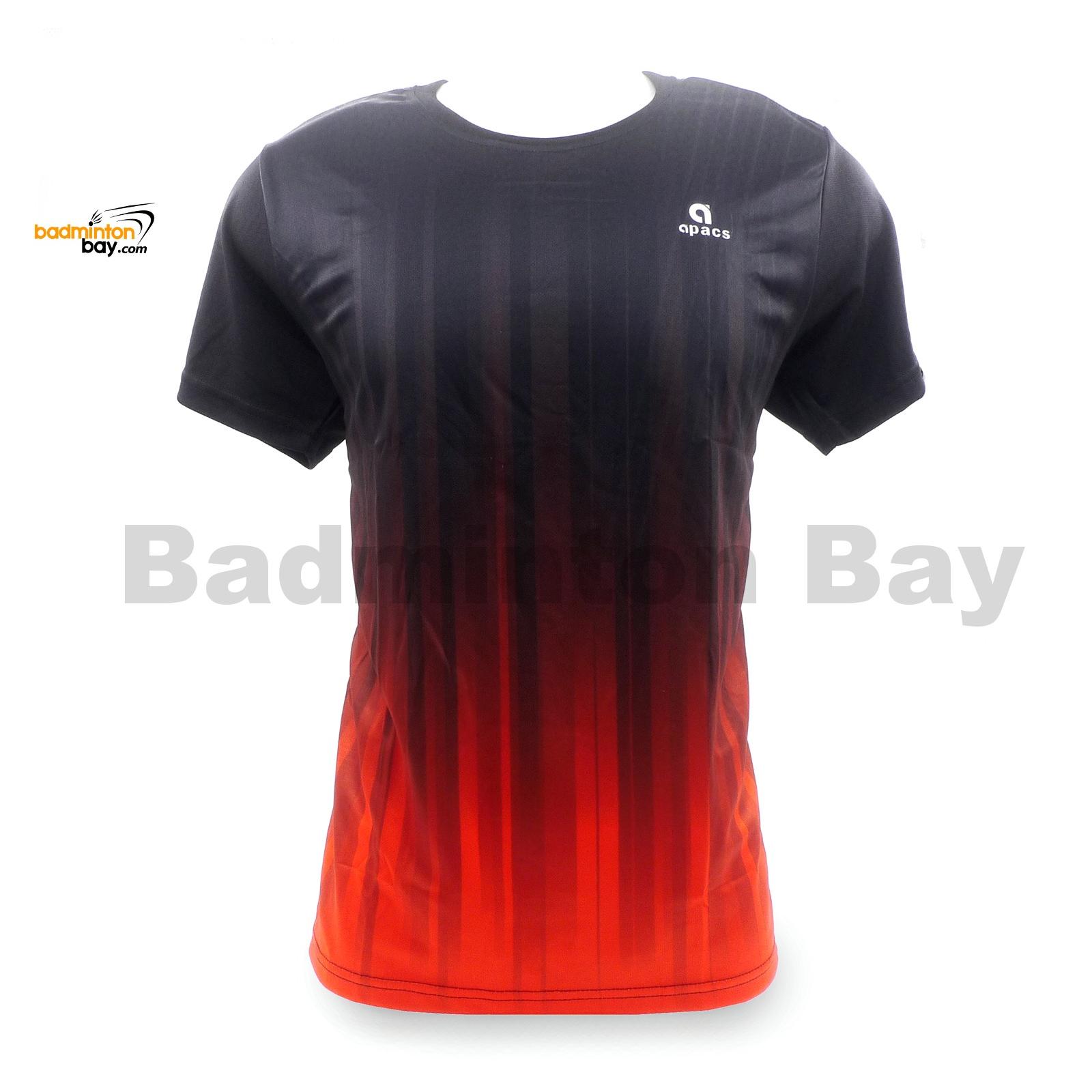 Apacs Dri-Fast AP-10083 Black Orange T-Shirt Jersey