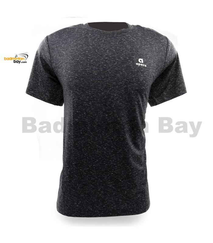 Apacs Dri-Fast AP-10092 Black Sports T-Shirt Quick Dry Sports Jersey