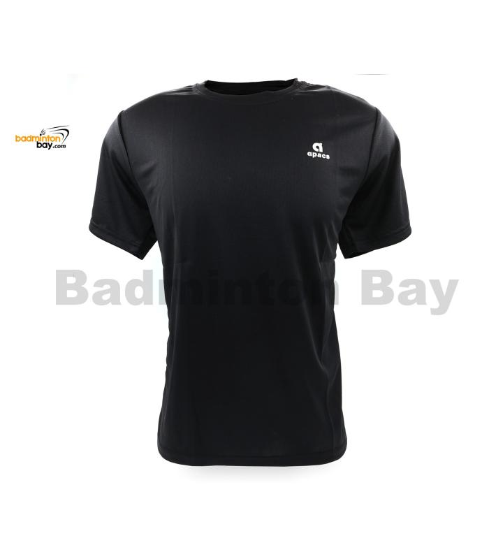 Apacs Dri-Fast AP-10095 Black T-Shirt Quick Dry Sports Jersey