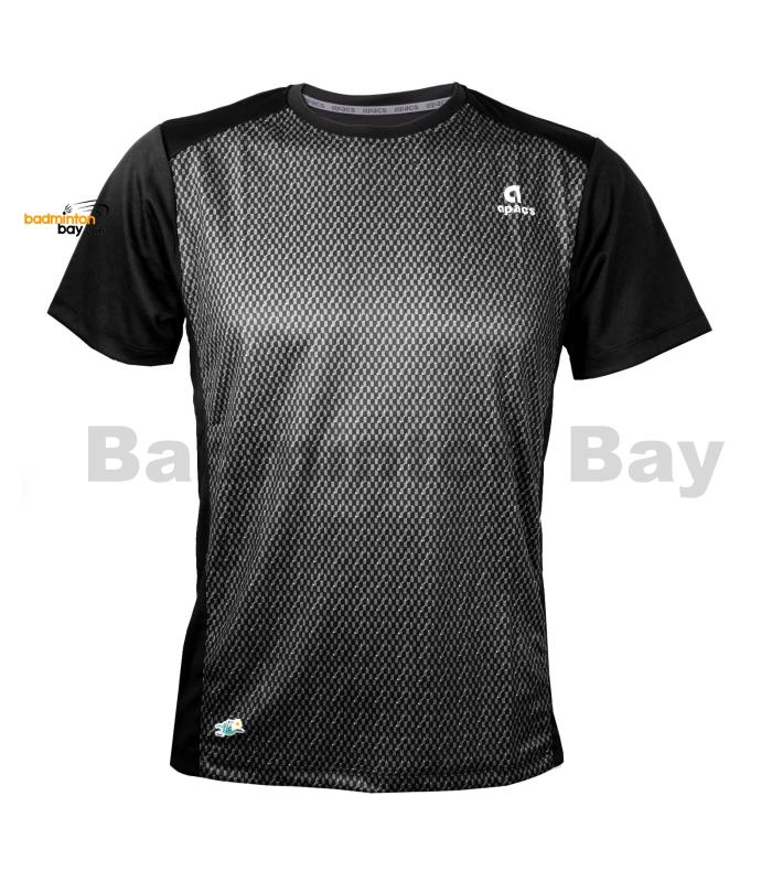 Apacs Dri-Fast AP10107 Black T-Shirt Quick Dry Sports Jersey