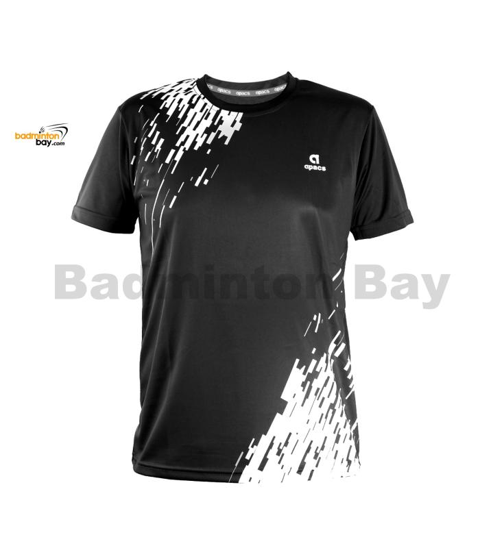 Apacs Dri-Fast AP-3257 Black T-Shirt Quick Dry Sports Jersey