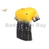 Apacs Dri-Fast RN10123 Black Yellow Sports Quick Dry T-Shirt Jersey