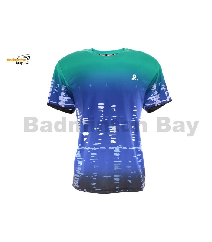 Apacs Dri-Fast RN10123 Navy Turquoise Sports Quick Dry T-Shirt Jersey