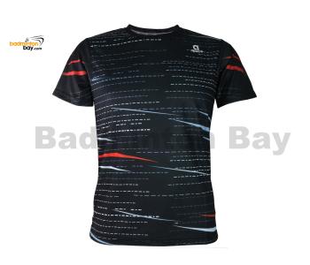 Apacs Dri-Fast RN10129 Black Silver Sports Quick Dry T-Shirt Jersey