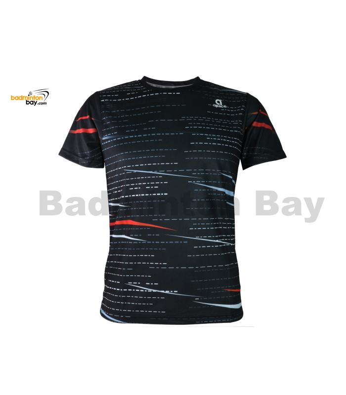 Apacs Dri-Fast RN10129 Black Silver Sports Quick Dry T-Shirt Jersey