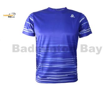 Apacs Dri-Fast RN10130 Blue Silver Sports Quick Dry T-Shirt Jersey