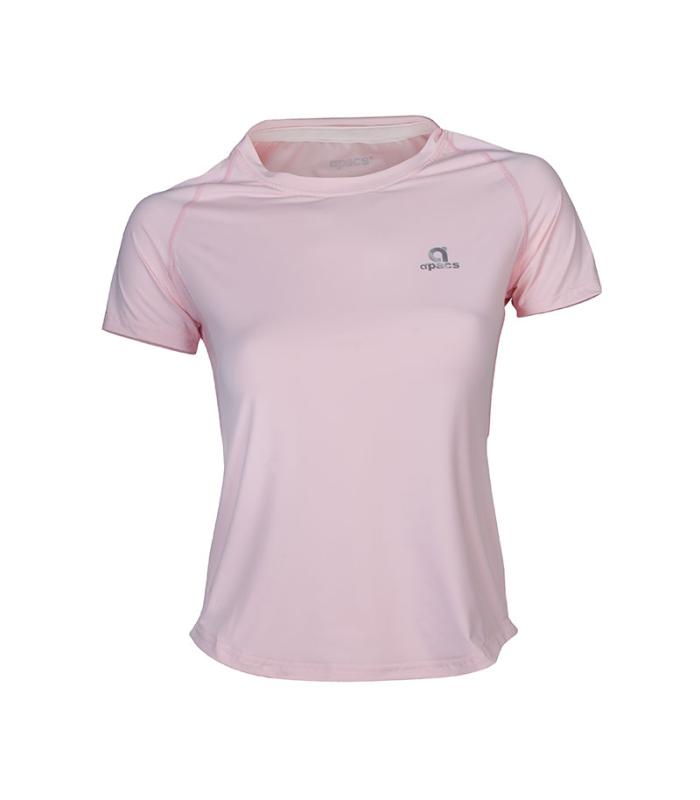 Apacs Women Ladies Girls Dri-Fast RN368 Pink Sports Quick Dry T-Shirt Jersey
