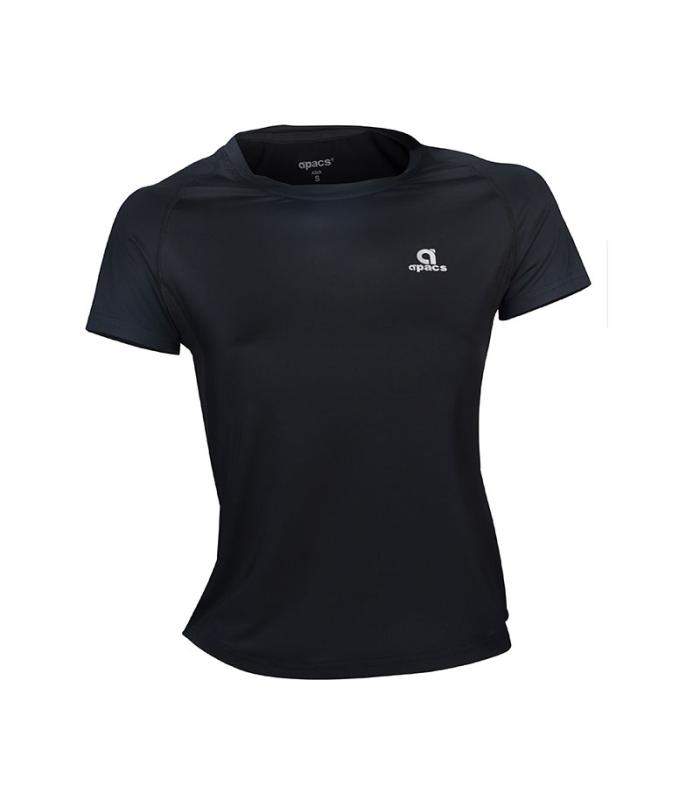 Apacs Women Ladies Girls Dri-Fast RN368 Black Sports Quick Dry T-Shirt Jersey