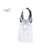 Apacs Dri-Fast SL22210-AT Sleeveless White Black Sports Quick Dry T-Shirt Jersey