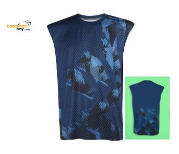 Apacs Dri-Fast SL22222 Sleeveless Navy Sports Quick Dry T-Shirt Jersey