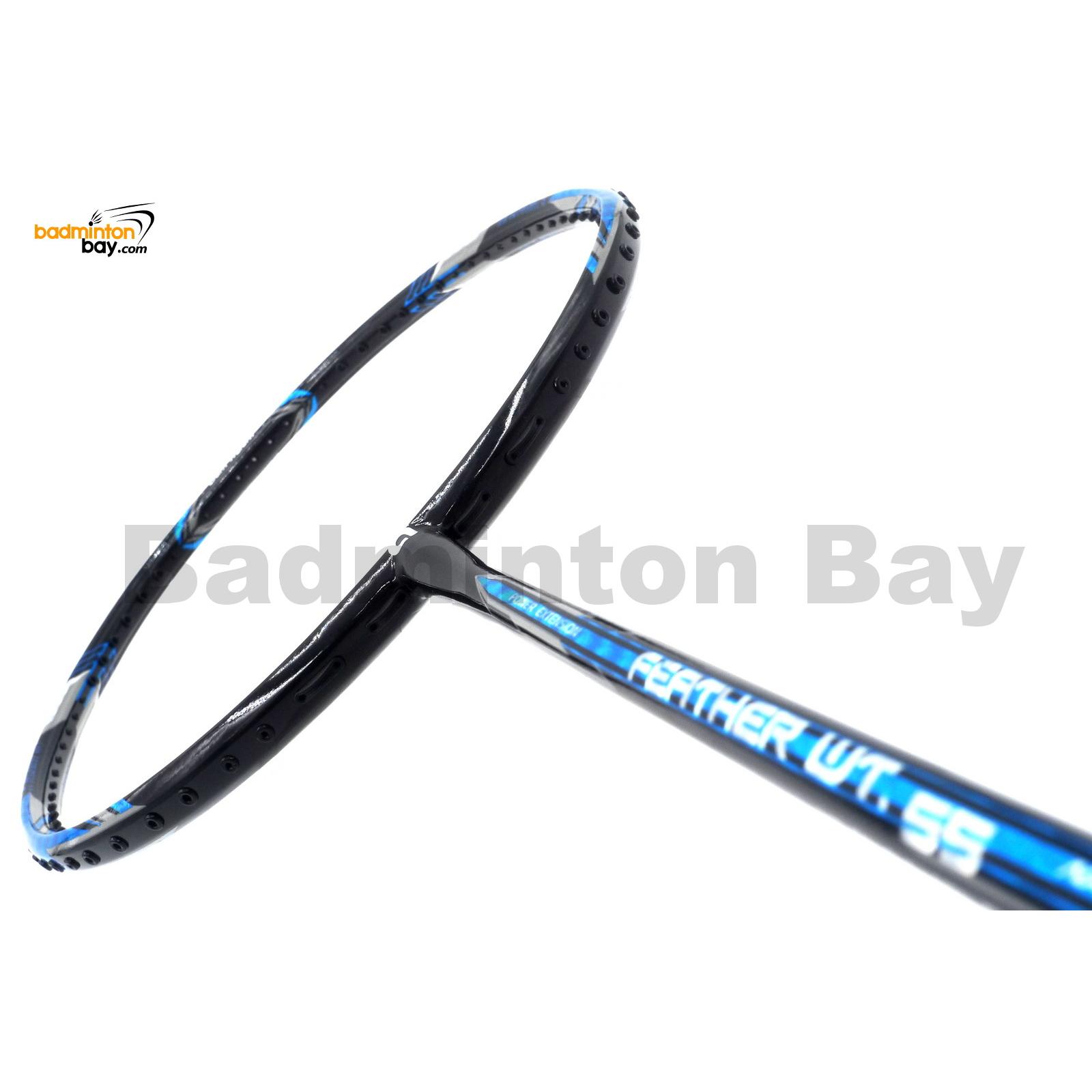 Apacs Feather Weight 55 Black Badminton Racket (8U) Worlds Lightest  Badminton Racket