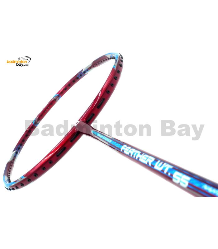 Apacs Feather Weight 55 Red Badminton Racket (8U) Worlds Lightest Badminton Racket