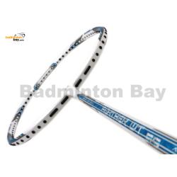 Apacs Feather Weight 55 White Blue Badminton Racket (8U) Worlds Lightest Badminton Racket