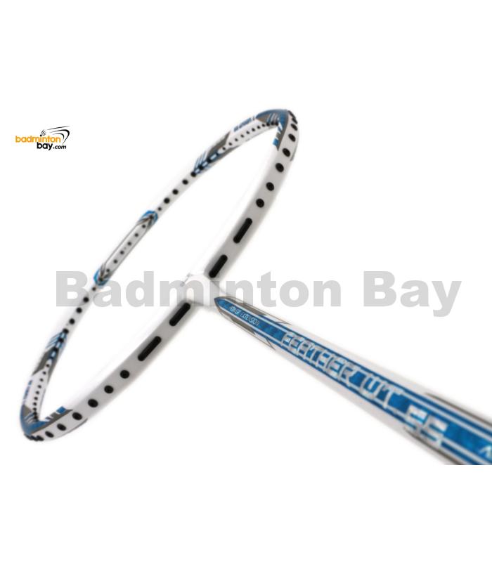 Apacs Feather Weight 55 White Blue Badminton Racket (8U) Worlds Lightest Badminton Racket