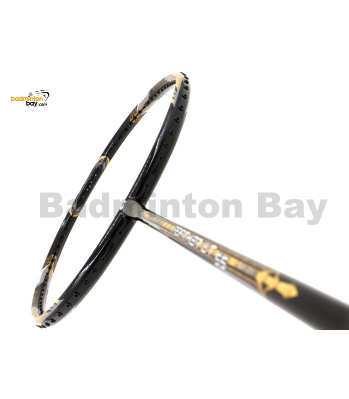 Apacs Feather Weight 55 Black Gold Badminton Racket (8U) Worlds Lightest Badminton Racket