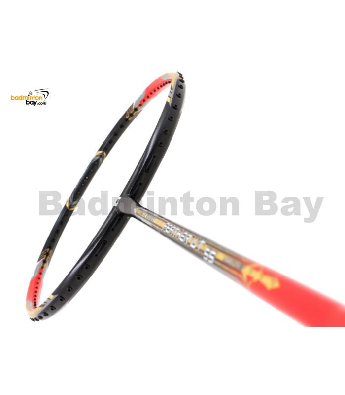 Apacs Feather Weight 55 Black Red Badminton Racket (8U) Worlds Lightest Badminton Racket