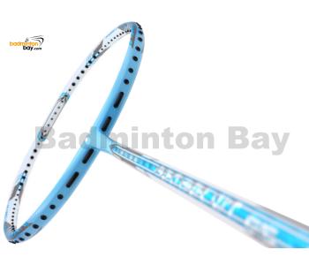 Apacs Feather Weight 55 White Blue Badminton Racket (8U) Worlds Lightest Badminton Racket