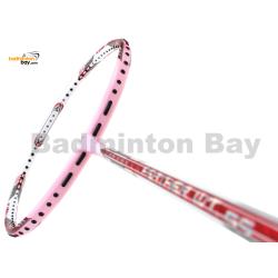 Apacs Feather Weight 55 White Pink Badminton Racket (8U) Worlds Lightest Badminton Racket