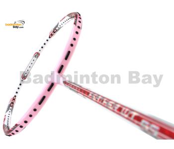 Apacs Feather Weight 55 White Pink Badminton Racket (8U) Worlds Lightest Badminton Racket
