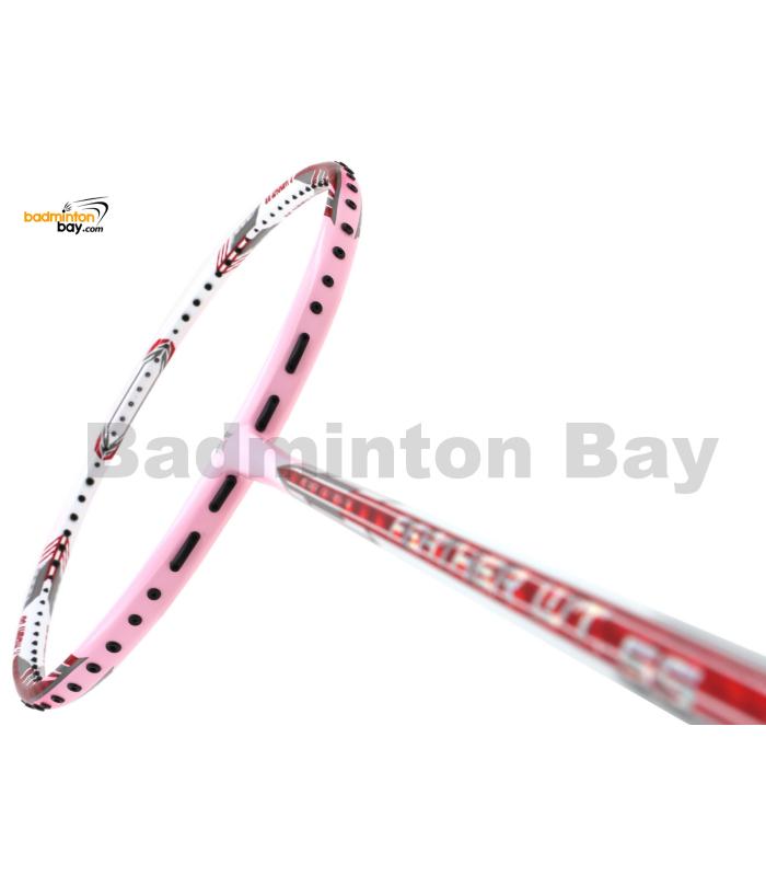 Apacs Feather Weight 55 White Pink Badminton Racket (8U) Worlds Lightest Badminton Racket