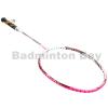 Apacs Feather Weight 55 White Pink Badminton Racket (8U) Worlds Lightest Badminton Racket