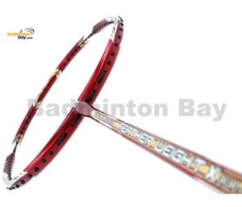 Apacs Feather Weight X II Red Gold Badminton Racket (8U) Worlds Lightest Badminton Racket