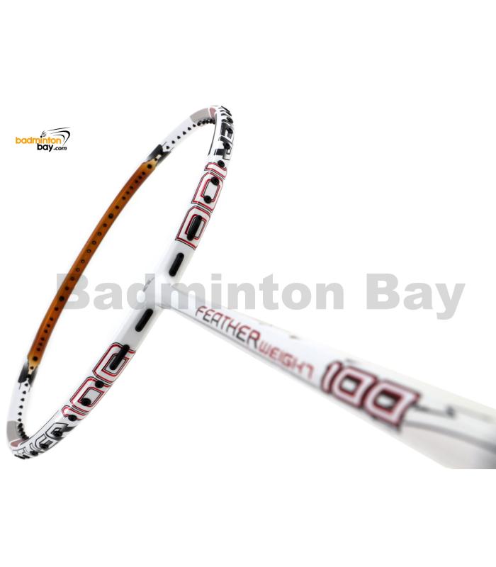 Apacs Feather Weight 100 White Gold Badminton Racket (6U)