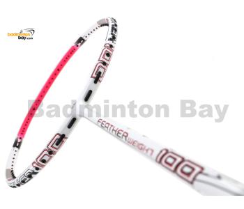 Apacs Feather Weight 100 White Pink Badminton Racket (6U)