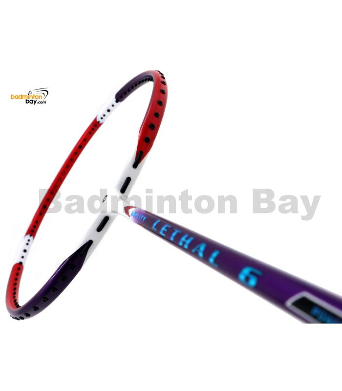 Apacs Lethal 6 Purple Red Badminton Racket (5U)