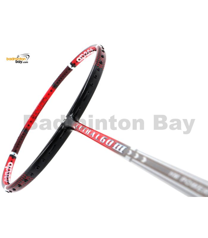 Apacs Lethal 60 III Red Black Matte Badminton Racket (4U)