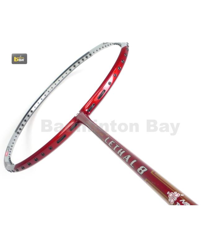 Apacs Lethal 8 Silver Red (4U) Badminton Racket