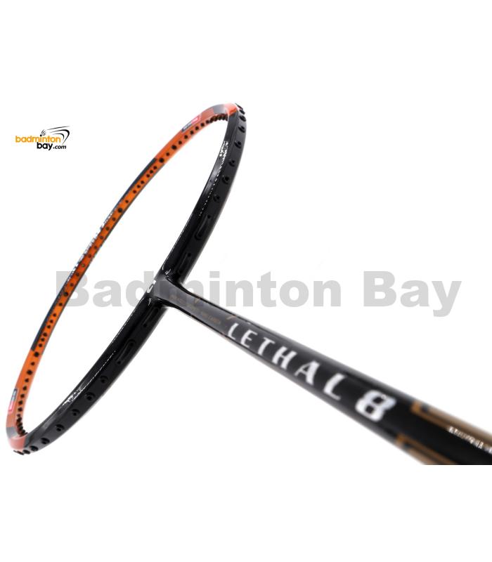 Apacs Lethal 8 Black Orange (4U) Badminton Racket