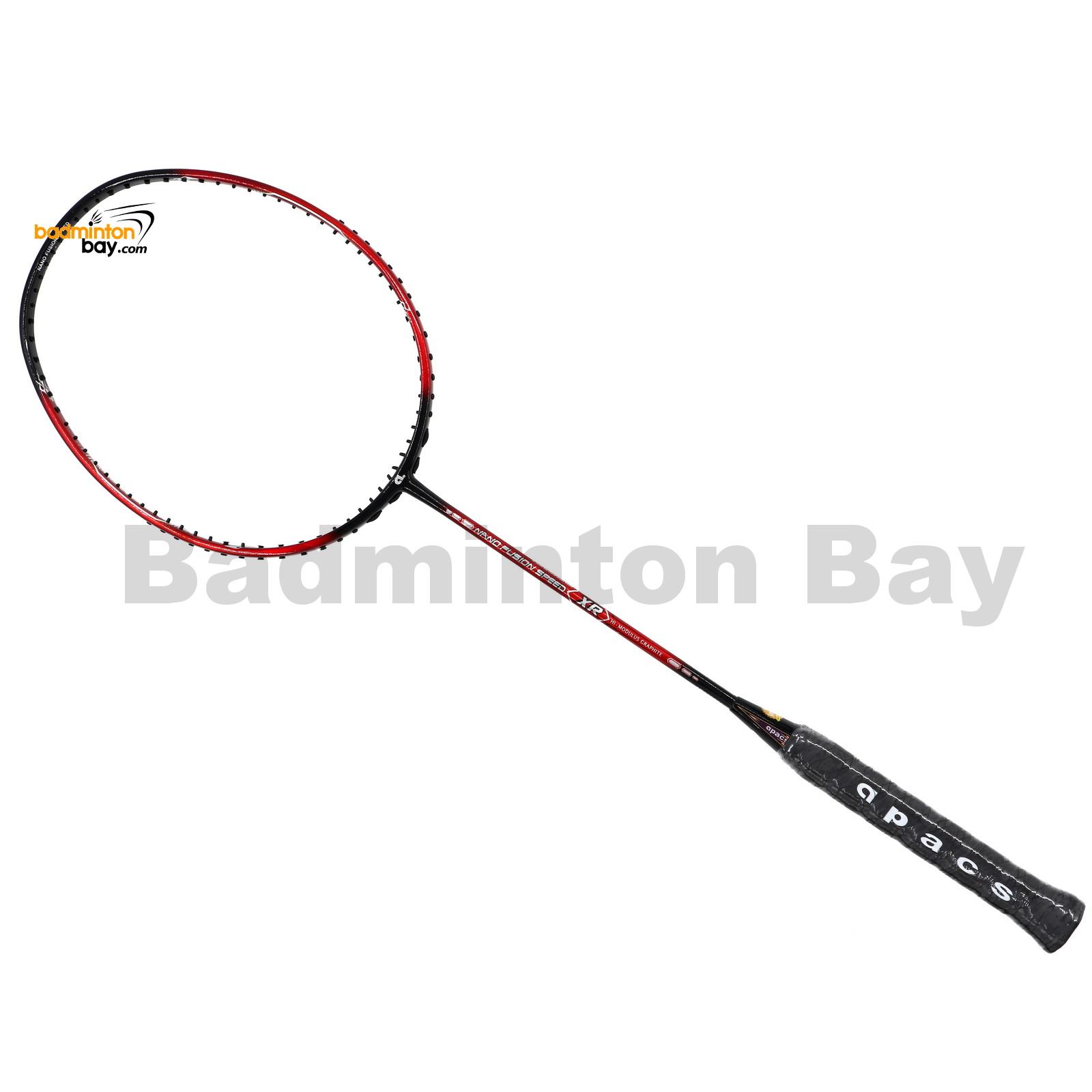 Apacs Nano Fusion Speed XR Red Black (6U) Badminton Racket (Same specifications as NFS722)