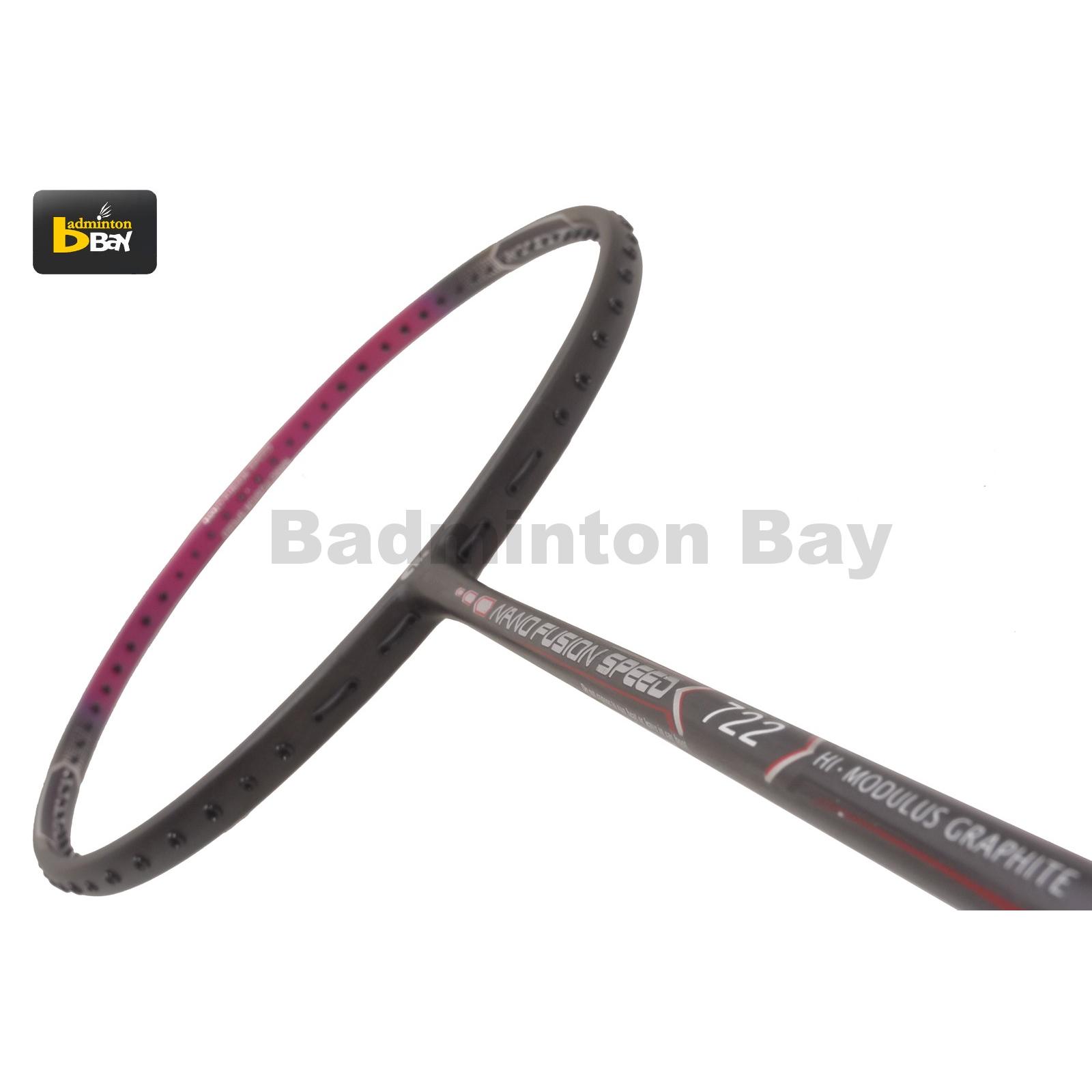 Black Badminton Racket Without Cover Apacs Nano Fusion Speed 722