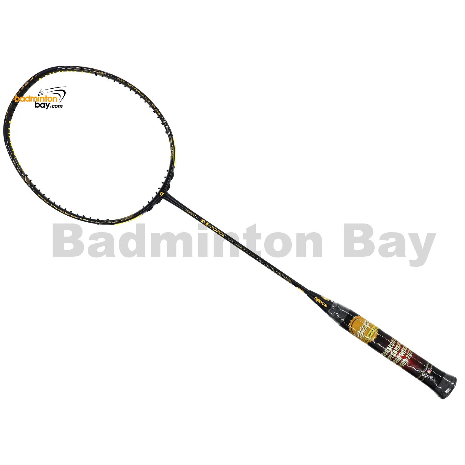 Apacs N Force III Black Gold Badminton Racket Compact Frame (4U)