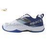 Apacs Advantage 625 White Blue Indoor Badminton Squash Court Shoes With Improved Cushioning
