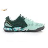 Apacs Aggressive 515 Shoes Green Grey White Indoor Badminton Court Shoes With Improved Cushioning and Outsole