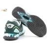 Apacs Aggressive 515 Shoes Green Grey White Indoor Badminton Court Shoes With Improved Cushioning and Outsole