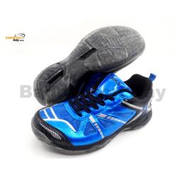 Apacs Cushion Power 070 Blue Badminton Shoes With Transparent Outsole and Improved Cushioning