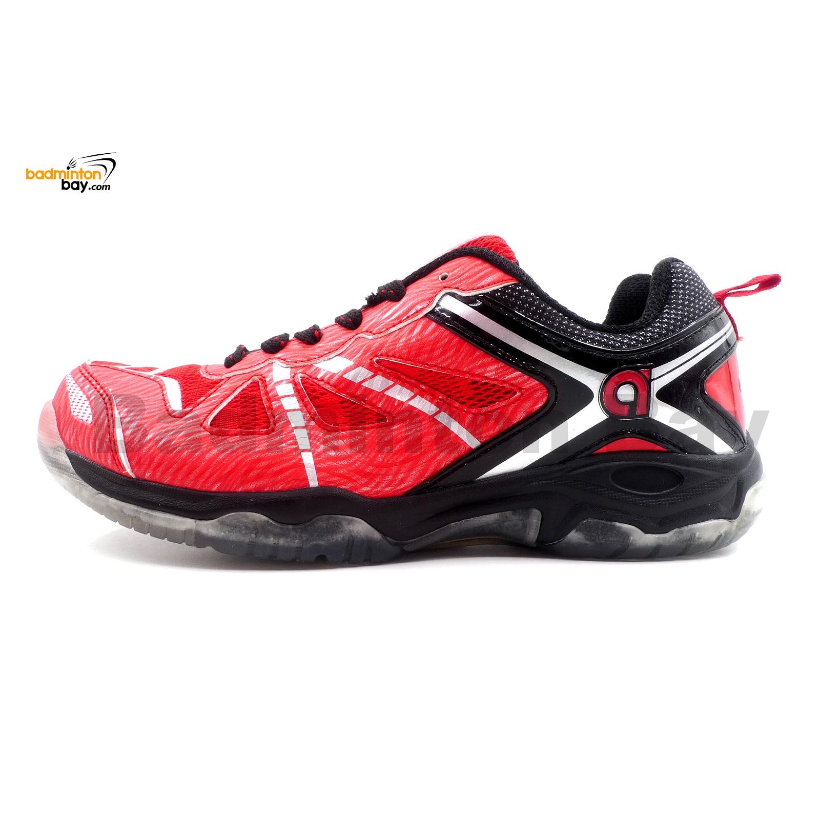 Apacs Cushion Power 070 Red Badminton Shoes With Transparent Outsole ...