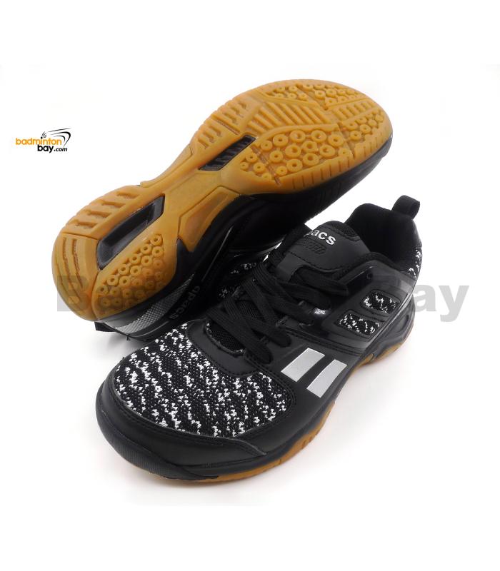 Apacs Cushion Power 073 Black Badminton Shoes With Improved Cushioning